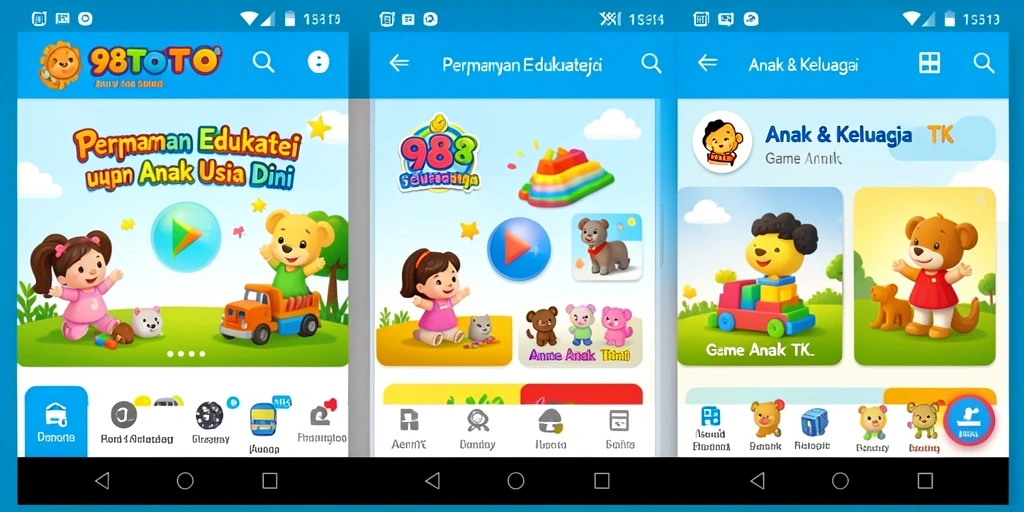 Antarmuka menarik dan fungsi permainan edukatif 98TOTO.