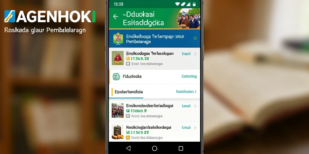 Tampilan antarmuka AGENHOKI yang intuitif dan informatif.