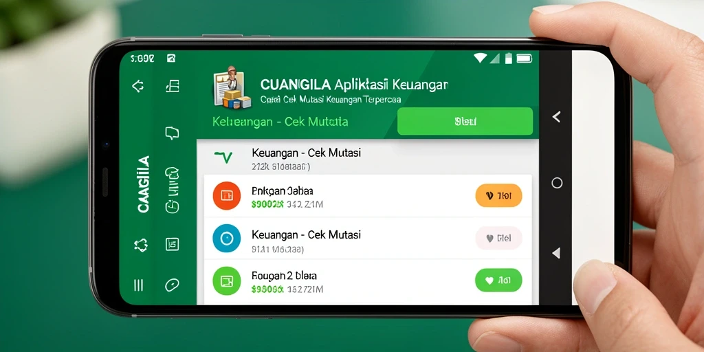 Antarmuka aplikasi CUANGILA dengan fitur Cek Mutasi yang mudah digunakan.