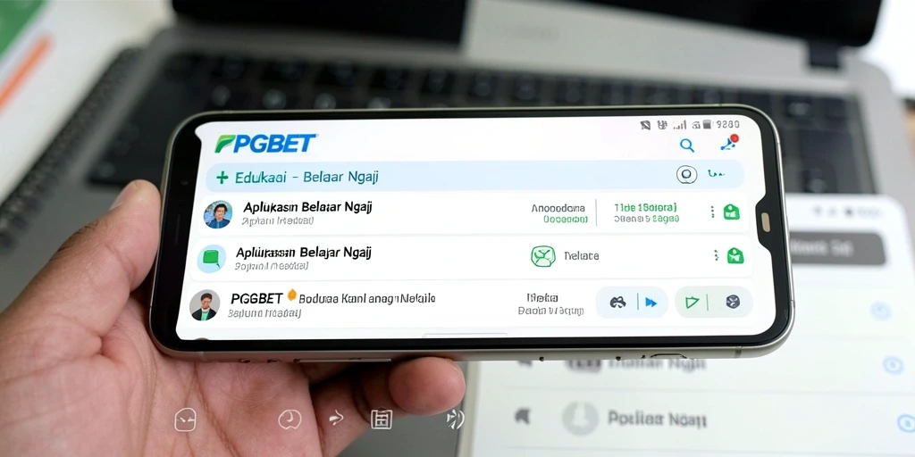 Tampilan antarmuka PGBET yang ramah pengguna untuk belajar ngaji.